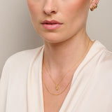 Britt Necklace Sterling 925 - Gold + White