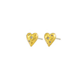 Daphne Heart Studs