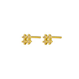 London Studs Sterling Silver - Gold/Opal