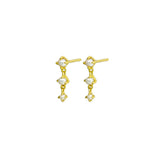 Tabby Pearl Earrings Sterling 925 - Gold