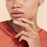 Nola Ring Sterling 925 Gold - Ivory