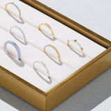 Nola Ring Sterling 925 Gold - Ivory