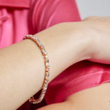 Tiana Tennis Bracelet - Pink