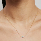 Hermione Turquoise Necklace Sterling Silver - Gold