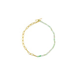 Lillian Jade Bracelet Sterling Silver - Gold