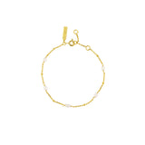 Stefania Pearl Bracelet Sterling Silver - Gold