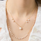 Mimi Necklace - Gold + Pearl