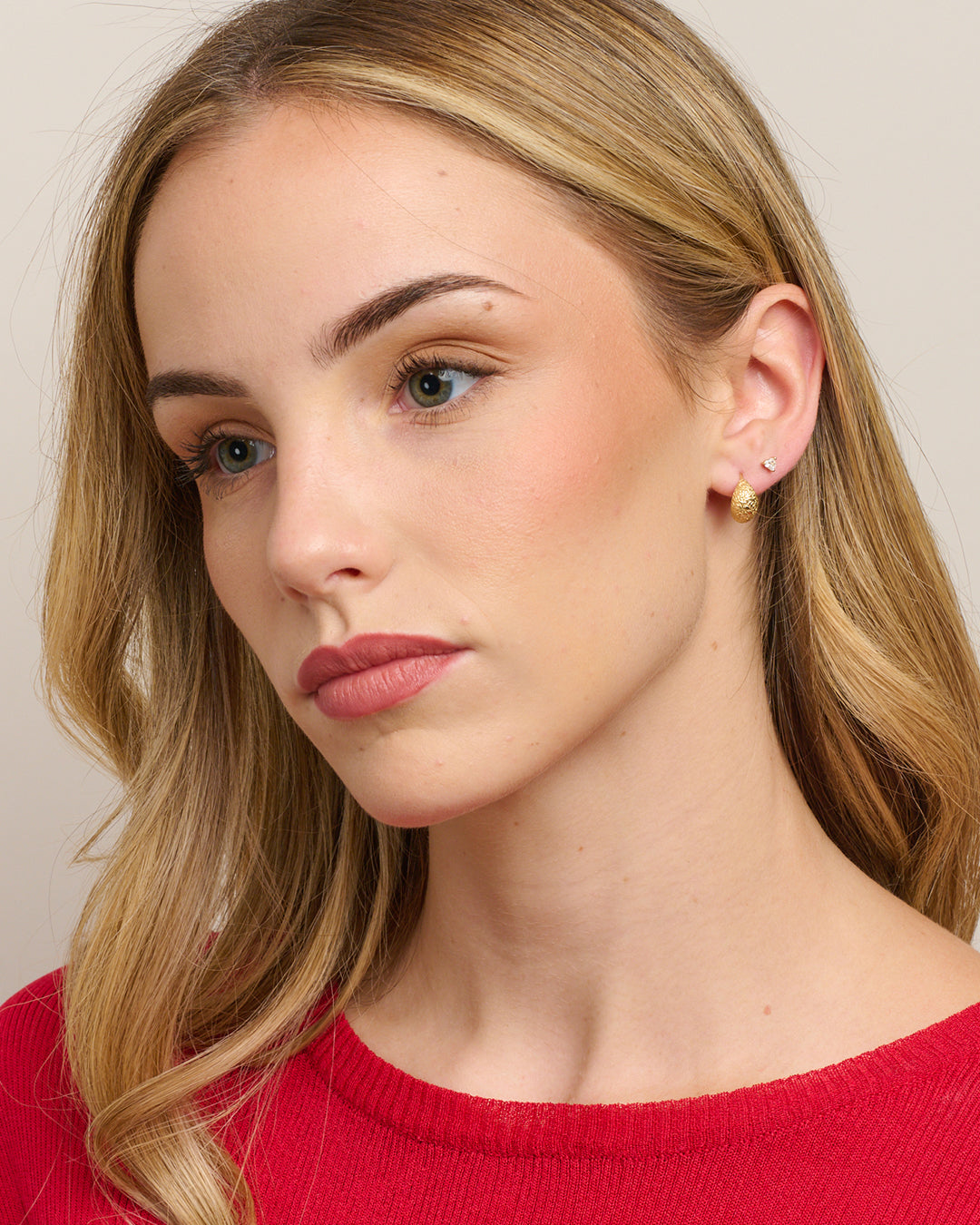 Aretha Hoops Sterling 925 - Gold - Jolie & Deen 