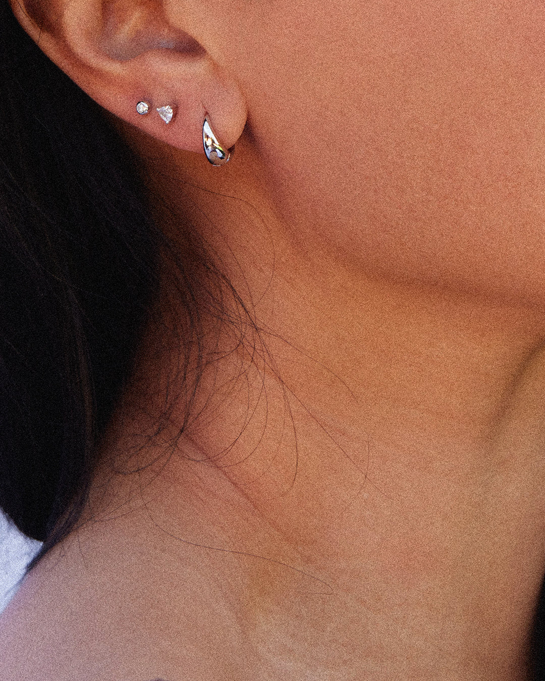 Etta Cartilage Earrings Sterling 925 - Silver - Jolie & Deen 