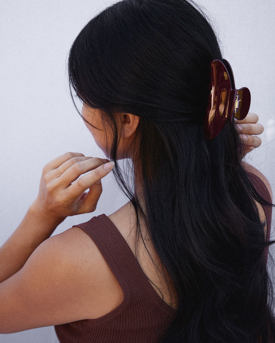 Tash Hair Clip - Merlot - Jolie & Deen 
