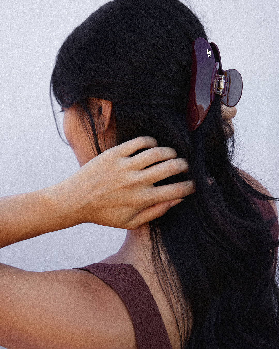 Tash Hair Clip - Merlot - Jolie & Deen 