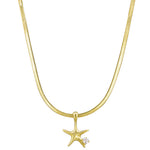 Starfish Snake Chain Necklace - Jolie & Deen 