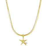 Starfish Snake Chain Necklace - Jolie & Deen 