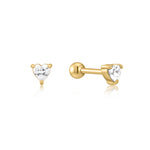 Etta Cartilage Earrings Sterling 925 - Gold - Jolie & Deen 