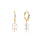 Eleanor Pearl Sleepers Sterling 925 - Gold