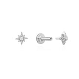Emma Cartilage Earrings Sterling 925 - Silver