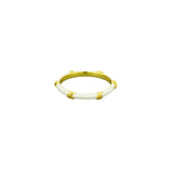 Nola Ring Sterling 925 Gold - Ivory