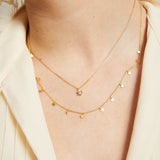Olive Necklace Sterling Silver - Gold - Jolie & Deen 
