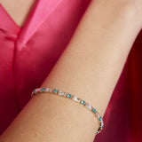 Tiana Tennis Bracelet - Blue