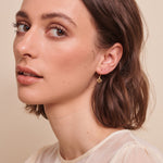Pia Earrings Sterling Silver-Gold - Jolie & Deen 