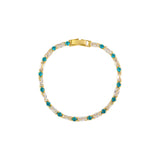 Tiana Tennis Bracelet - Blue