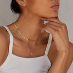 Sakura Necklace Sterling Silver - Gold - Jolie & Deen 