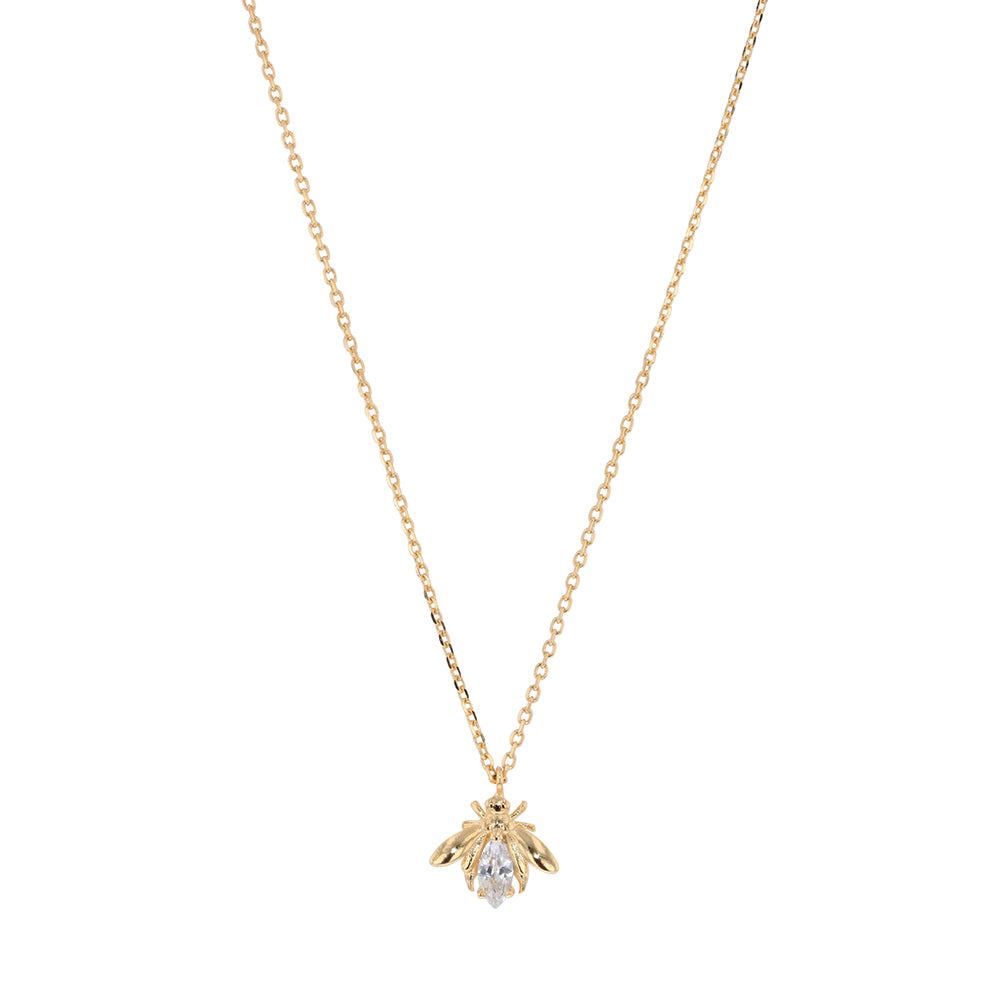 Crystal Bee Necklace - Jolie & Deen 