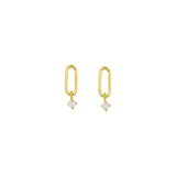 Cecilia Earrings Sterling Silver - Gold - Jolie & Deen 