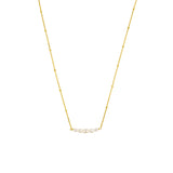 Raffaella Pearl Necklace Sterling Silver - Gold