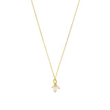Donna Pearl Necklace Sterling Silver - Gold
