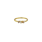 Drew Peach Crystal Ring Sterling Silver - Gold - Jolie & Deen 