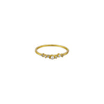 Eliane Ice Crystal Ring Sterling Silver - Gold - Jolie & Deen 