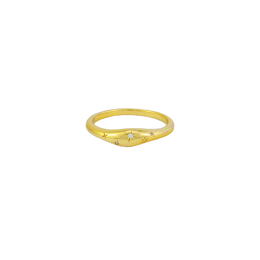 Hilda Ring Sterling Silver - Gold